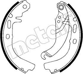 Metelli 53-0304 - Brake Shoe Set autospares.lv