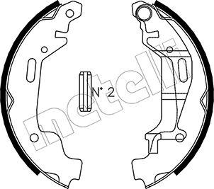 Metelli 53-0314 - Brake Shoe Set autospares.lv