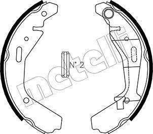 Metelli 53-0318 - Brake Shoe Set autospares.lv