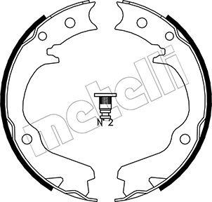 Metelli 53-0386 - Brake Shoe Set, parking brake autospares.lv