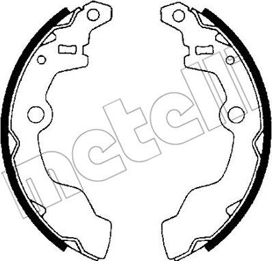 Metelli 53-0380 - Brake Shoe Set autospares.lv