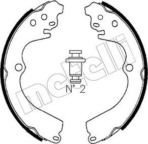 Metelli 53-0383 - Brake Shoe Set autospares.lv