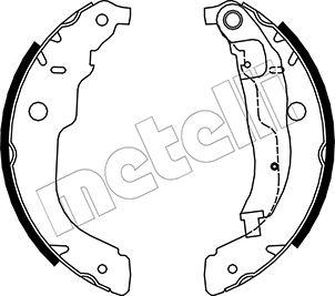 Metelli 53-0333 - Brake Shoe Set autospares.lv