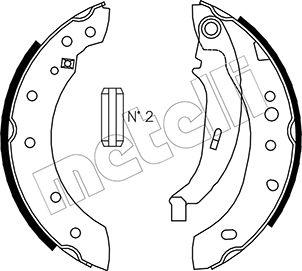 Metelli 53-0332 - Brake Shoe Set autospares.lv