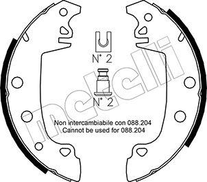 Metelli 53-0324 - Brake Shoe Set autospares.lv