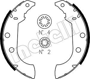 Metelli 53-0323 - Brake Shoe Set autospares.lv