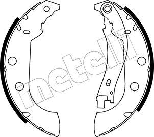 Metelli 53-0327 - Brake Shoe Set autospares.lv