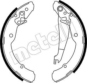 Metelli 53-0379 - Brake Shoe Set autospares.lv