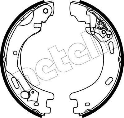 Metelli 53-0376 - Brake Shoe Set, parking brake autospares.lv