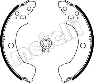 Metelli 53-0292 - Brake Shoe Set autospares.lv