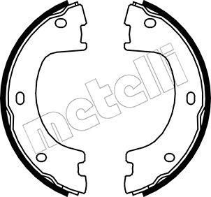 Metelli 53-0249 - Brake Shoe Set, parking brake autospares.lv