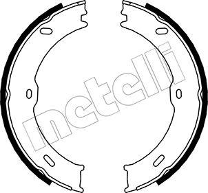 Metelli 53-0246 - Brake Shoe Set, parking brake autospares.lv