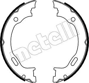 Metelli 53-0242 - Brake Shoe Set, parking brake autospares.lv