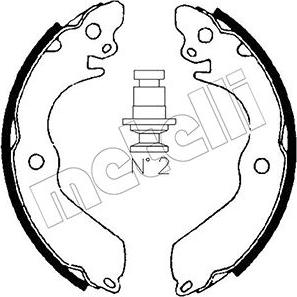 Metelli 53-0258 - Brake Shoe Set autospares.lv