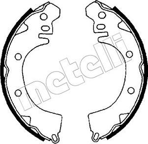 Metelli 53-0252 - Brake Shoe Set autospares.lv