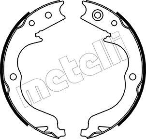 Metelli 53-0268 - Brake Shoe Set, parking brake autospares.lv