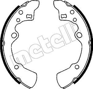 Metelli 53-0205 - Brake Shoe Set autospares.lv