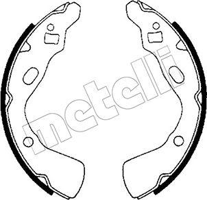 Metelli 53-0206 - Brake Shoe Set autospares.lv