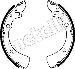 Metelli 53-0200 - Brake Shoe Set autospares.lv