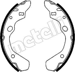 Metelli 53-0207 - Brake Shoe Set autospares.lv