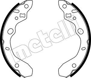 Metelli 53-0214 - Brake Shoe Set autospares.lv