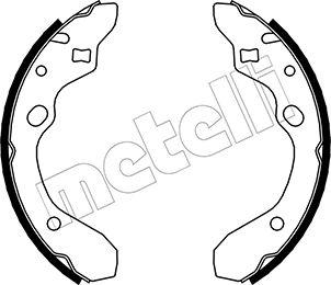 Metelli 53-0210 - Brake Shoe Set autospares.lv