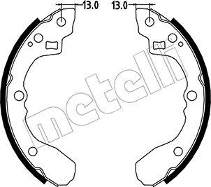 Metelli 53-0213 - Brake Shoe Set autospares.lv