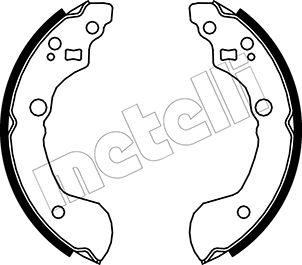 Metelli 53-0286 - Brake Shoe Set autospares.lv