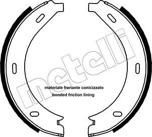 Metelli 53-0236 - Brake Shoe Set, parking brake autospares.lv