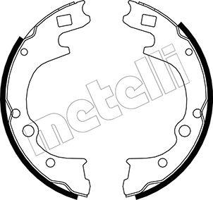 Metelli 53-0221 - Brake Shoe Set autospares.lv