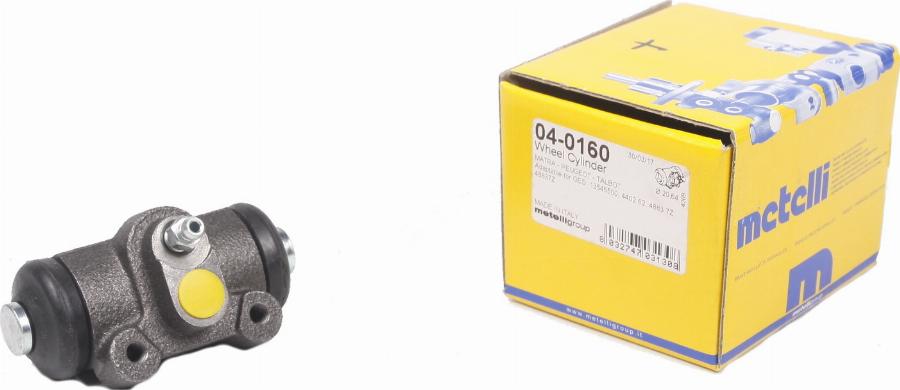 Metelli 04-0160 - Wheel Brake Cylinder autospares.lv