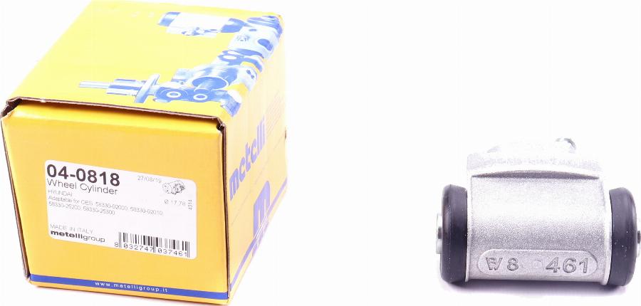 Metelli 04-0818 - Wheel Brake Cylinder autospares.lv