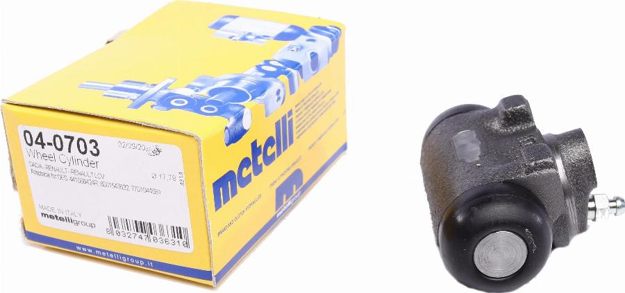 Metelli 04-0703 - Wheel Brake Cylinder autospares.lv