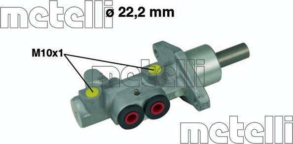 Metelli 05-0492 - Brake Master Cylinder autospares.lv