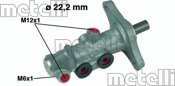 Metelli 05-0459 - Brake Master Cylinder autospares.lv