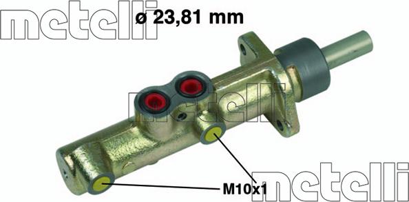 Metelli 05-0468 - Brake Master Cylinder autospares.lv