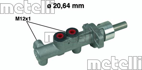 Metelli 05-0400 - Brake Master Cylinder autospares.lv