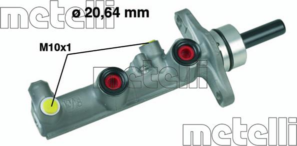 Metelli 05-0590 - Brake Master Cylinder autospares.lv