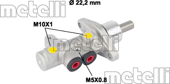 Metelli 05-0549 - Brake Master Cylinder autospares.lv