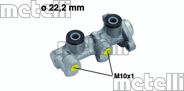 Metelli 05-0511 - Brake Master Cylinder autospares.lv