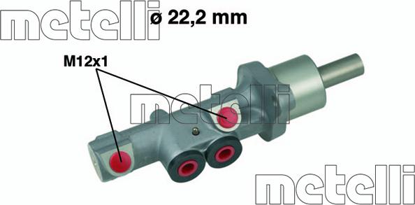 Metelli 05-0534 - Brake Master Cylinder autospares.lv