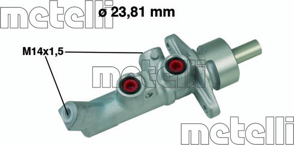 Metelli 05-0648 - Brake Master Cylinder autospares.lv