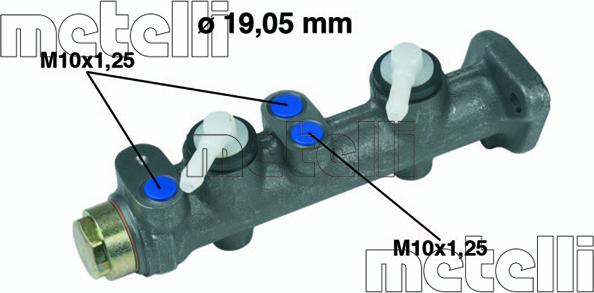 Metelli 05-0064 - Brake Master Cylinder autospares.lv