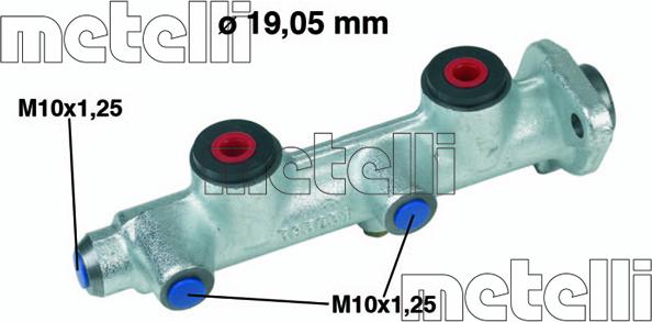 Metelli 05-0068 - Brake Master Cylinder autospares.lv