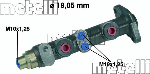 Metelli 05-0062 - Brake Master Cylinder autospares.lv