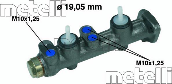 Metelli 05-0009 - Brake Master Cylinder autospares.lv