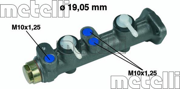 Metelli 05-0005 - Brake Master Cylinder autospares.lv