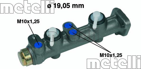 Metelli 05-0006 - Brake Master Cylinder autospares.lv