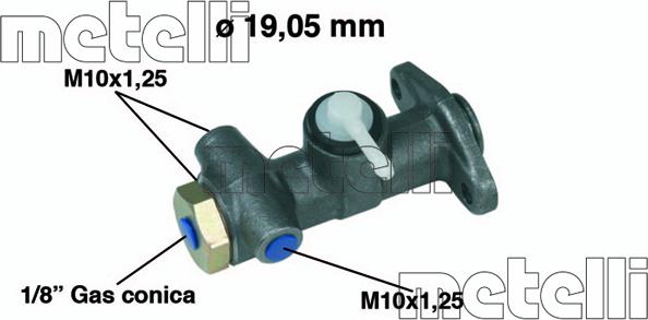 Metelli 05-0001 - Brake Master Cylinder autospares.lv