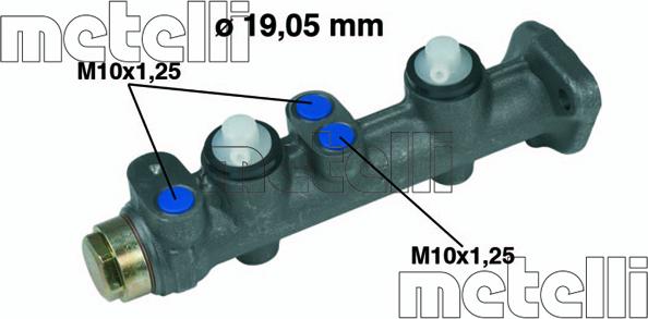 Metelli 05-0008 - Brake Master Cylinder autospares.lv
